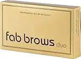 Fab Brows DUO Eyebrow Stencil Kit: Dark Brown - Chocolate (Dark Brown - Chocolate)