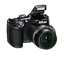 Nikon Coolpix B500 Fotocamera Digitale Compatta, 16 Megapixel, Zoom 40X, ISO 125 - 6.400, VR, LCD Inclinabile 3", Full HD, Bluetooth, Wi-Fi, Nero