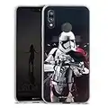 Coque en Silicone Compatible avec Huawei P20 Lite Etui Silicone Coque Souple Capitaine Phasma Star Wars Articles pour Fans