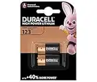 Duracell DL123A Twin Pack Ultra CR123A/EL123A 3 V Lithium Battery for Long-Lasting Performance - Black/Copper