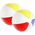 com-four® 2X Pallone da Spiaggia Gonfiabile - Palla per Piscina - Pallone per Spiaggia, Piscina e Lago Balneabile - Giocattolo da Bagno - Ø 32 cm (02 Pezzi)