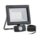 lNGRIKT 30W Security Lights with Motion Sensor, Super Bright 3000 Lumen PIR Flood Light, IP65 Waterproof LED Sensor Floodlight Outdoor, 6500K Cool White for Garage Garden Pathway, with 1.5M Wire