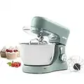 Petra PT5234TEAL 3-In-1 Electric Stand Mixer - 8 Speed With Pulse Setting and Planetary Mixing Action, 1300W, 4L Stainless Steel Mixing Bowl, Beater, Whisk, Dough Hook Attachments, Splash Guard, Teal