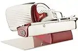 Berkel Home Line 200 Electric Food Slicer, Red, 8 inch Blade, Adjustable Thickness, Kitchen Appliance for Home Use