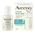 Aveeno Calm + Restore Triple Oat Hydrating Face Serum for Sensitive Skin, Gentle and Lightweight Facial Serum To Smooth and Fortify Skin, Hypoallergenic, Fragrance and Paraben-free, 29 Milliliters