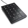 aplic - Numpad Wired Numeric Keyboard, USB Numpad External, Keypad Mini Keyboard, 22 Keys, USB Type A Wired Keyboard, Numeric Keypad with 10 Multi-Function Keys, Multimedia, PC laptop notebook