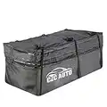 CZC AUTO Expandable Hitch Cargo Carrier Bag 9.5 cu. ft Extends to 11.6 cu. ft, Waterproof/Rainproof/Weatherproof, for Car Truck SUV Vans' Hitch Trays Hitch Baskets, Safe Steady Durable Soft Black