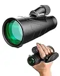 Eyeskey High Power Monocular with Tripod & Side Hand Strap for Adults | Bak4 Roof Prism | FMC Lenses | Waterproof Fogproof | HD Telescope for Wildlife Nature Watching Outdoor Hiking Hunting (10X50)