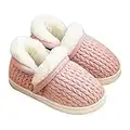 Toddler Boys Girls Slippers Fluffy Little Kids Knitted House Slippers Warm Fur Cute Animal Home Slipper Fuzzy Comfy Plush Memory Foam House Boots (Toddler/Little Kid)