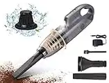 Hand Held Vacuuming Cordless Rechargeable-10K PA Strong Suction Car Vacuum Cordless Rechargeable，Handheld Vacuum Cordless Cleaner, Hand Vacuum with Large Dirt Bowl, Washable Filter & Cleaning Brush