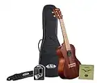 Kala KA-15 Tenor Ukulele Bundle - Natural Mahogany