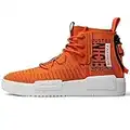 RUNMAXX Mens Fashion Walking Lace Up High Top Shoes Stylish Running Athletic Casual Sneaker Orange