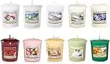 Yankee Candle Value Bundle with 10 Votive Scented Candles, Mixed Popular Fragrances, Set of 10