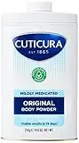 Cuticura Mildly Medicated Talcum Powder Body Powder 250g, Packaging May Vary, White, Many Uses Personal Hygiene, Prevent Smudging After Self-Tanning & Facial Makeup