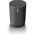 Sonos Move - Battery-Powered Smart Speaker Wi-Fi and Bluetooth with Alexa Built-in - Black