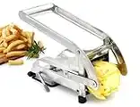 Impeccable Culinary Objects (ICO) Potato Chipper And French Fry Cutter Includes Two Stainless Steel Sharp Blades And Secure Suction Base