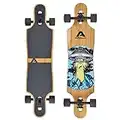 Apollo Longboard - Complete Skate Board with Bamboo & Fibreglass Deck - High-End Long Board with ABEC-9 Bearings - Flex 2 Longboard for Adults & Teenagers - Pro Cruiser Board