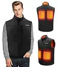 Bibury Gilet Riscaldato Uomo Donna,USB Giubbotto Riscaldato Uomo,3 Temperatura Regolabile,Giacca Riscaldata Lavabile,Giubbino Riscaldato per Campeggio,Escursionismo,Caccia,Sciare(Senza Batteria) - M