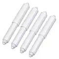 Shappy 4 Pieces Toilet Paper Holder Roller Replacement Plastic Spring Loaded, Paper Holder Insert (White)