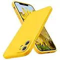 SURPHY Cover Compatibile con iPhone 11, Custodia in Silicone per iPhone 11 Cover Antiurto con Protezione Individuale per Ogni Lente, Full Body Protettiva Case per iPhone 11 6.1", Giallo Girasole