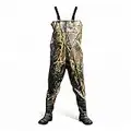 Janoon Waders Waterproof Camouflage Chest Waders Boot Foot Chest Wader Light Hunting Fly Fishing Boots Overalls for Fishing Leisure Water Gardening or Agriculture (Camouflage, UKSize 10/44)