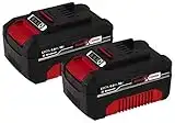 Original Einhell Akku PXC-Twinpack 4,0 Ah Power X-Change Volks.Akku (Li-Ion, 18 V, 2x 4,0 Ah, für alle PXC-Geräte geeignet, proaktives Batteriemanagement, situativ angepasste Ladezyklen)