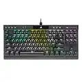 CORSAIR K70 RGB TKL – CHAMPION SERIES Tenkeyless Mechanical Gaming Keyboard - CHERRY MX SPEED Keyswitches - Durable Aluminum Frame - Per-Key RGB LED Backlighting - Detachable USB Type-C Cable