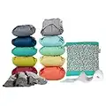 Close Pop In Pañales De Tela Reutilizables Colores Vivos Y Pastel | 0 Pañales Ecológicos De Bambú + 3 Absorbentes De Bambú Nocturnos + 80 Forros Biodegradables + Bolsa De Mano, Unisex, Talla única