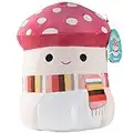 Squishmallows 10" Malcolm The Mushroom with Scarf - Official Kellytoy Plush - Cute and Soft Mushroom Stuffed Animal Toy - Great Gift for Kids - Ages 2+