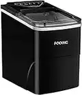 Ice Cube Maker FOOING Ice Machine Maker Worktop Ready in 6 Mins 2L Ice Machine with Ice Scoop and Basket LED Display Ice Makers for Home Bar Kitchen Office