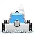 (2023 New) FIILPOW Cordless Robotic Pool Cleaner, Automatic Pool Vacuum with Dual-Suction, Auto-Docking, 90 Mins Runtime, Lightweight, Rechargeable, IPX8 Waterproof, for Pools Up to 800 Sq.ft, Blue