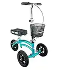 NEW Small Petite Adult All Terrain KneeRover Jr - Steerable Knee Walker Knee Scooter Crutches Alternative in Coastal Teal