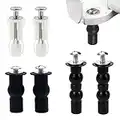 Gotetiso 6 Pièces Abattant WC Fixations Charnières Vis D'expansion pour Couvercle de Toilette Fixation Abattant WC Vis Fixations de Siège de Toilette Pièces de Rechange pour Couvercle de Toilette