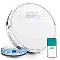 HONITURE Robot Vacuum Cleaner with Mop, G20 Robotic Vacuums with Mapping, 3000Pa Strong Suction, Carpet Booster, Wi-Fi/APP/Alexa/Remote, Ideal for Pet Hair, Hard Floor and Carpet, 7.6cm Thin