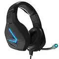 Orzly Cuffie da Gioco Bass Stereo per PS5 Playstation 5, PS4, Xbox Series X|S, Xbox One, Nintendo Switch, Google Stadia, PC, Mac, Laptop Hornet RXH-20 Cuffie Gaming con Microfono [Edizione Abyss]