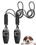 TODREMOU Hundepfeife Rütter Rückruf-Hundepfeifen Hochfrequenz Hunde Pfeifen Pfeife Hund Hundepfeiffe Pfeife Klicker Hundeklicker Set Clicker Hundetraining Clickertraining Für Hunde… (schwarz 2 stücke)