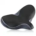 YLG Oversized Comfort Bike Seat Comfortable Replacement Bike Saddle Memory Foam Soft Bike Saddle Waterproof Universal Fit Bicycle Seat for Women Men (a-Outdoor Bike Seat)