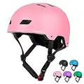 KORIMEFA Casco de Bicicleta para Niños de 3 a 13 años, Casco de Scooter para Niños con Certificación CE para Bebés, Niñas, Niños, Protección para Múltiples Deportes (Rosa, S)