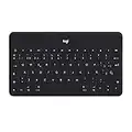 Logitech Keys-To-Go Teclado Inalámbrico Bluetooth para iPhone, iPad, Apple TV, ligero, Ultraportátil, Disposición QWERTY Español, Negro