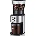 RIZZPREZO Coffee Grinder Electric Burr Mill, Conical Burr Espresso Coffee Grinder, Coffee Bean Grinder with 30 Adjustable Settings Precise Setting for 2-12 Cups Stainless Steel Conical Burr