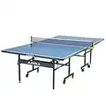 JOOLA Table Tennis Table with Waterproof Net Set| All Weather Aluminum Composite Ping Pong Table for Tournament Quality Play| Indoor & Outdoor Compatible| 10 Minute Easy Assembly, Size: One size, Blue