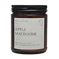 Apple Macintosh | Arctic Wicks Handmade Scented Coconut Beeswax Candles | Natural Coconut Beeswax 9oz Amber Jar | Farmhouse Candles High-Quality Wax Non-Toxic Clean Burn 100% USDA Certified Biobased