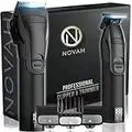 Novah® Professional Hair Clippers for Men, Professional Barber Clippers and Trimmer Set, Mens Cordless Hair Clippers for Barbers Haircut Kit Fade