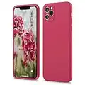 SURPHY Cover Compatibile con iPhone 11 Pro, Custodia in Silicone per iPhone 11 Pro Cover Antiurto con Protezione Individuale per Ogni Lente, Full Body Case per iPhone 11 Pro 5.8" (2019), Ibisco