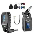 Wireless Guitar System Instrument System Electric Guitar Transmitter Receiver Rechargeable Bass Accessories Digital Display