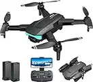 Drohne Kamera 4k GPS für Kinder - KIDOMO Bürstenlosen Motor Faltbare RC Quadrocopter mit Dual Kamera 56 Min Lang Flugzeit, APP/Automatische Rückkehr/Surround-Modus/Folge mir(F03), Schwarz