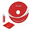 Nicer CD/VCD/DVD Player Cleaner Kit, Laser Lens Cleaning Disc with Double Brush Cleaning System, NS-2
