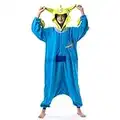 Beauty Shine Unisex Adult Cartoon Coatume Halloween Onesies Plush Cosplay Pajamas (Small, Aliens)