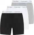 Calvin Klein Herren 3er Pack Boxer Briefs Baumwolle mit Stretch, Mehrfarbig (Black/White/Grey Heather), M