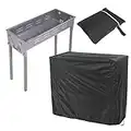 Housse pour barbecue, imperméable, protection contre les UV, anti-poussière, corde de serrage intégrée, utilisation en extérieur, pour garder le gril propre, 3 tailles pour choisir (80x66x100cm)